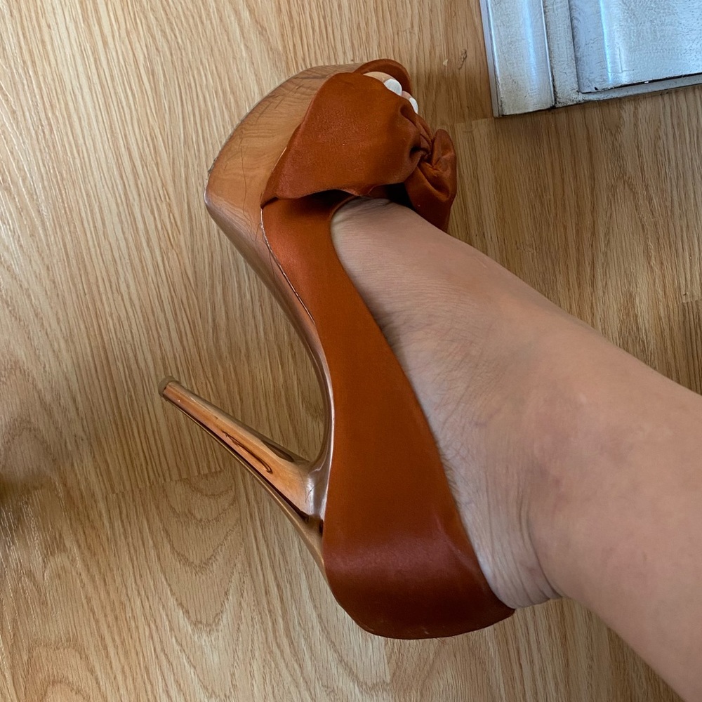 Burnt orange heels